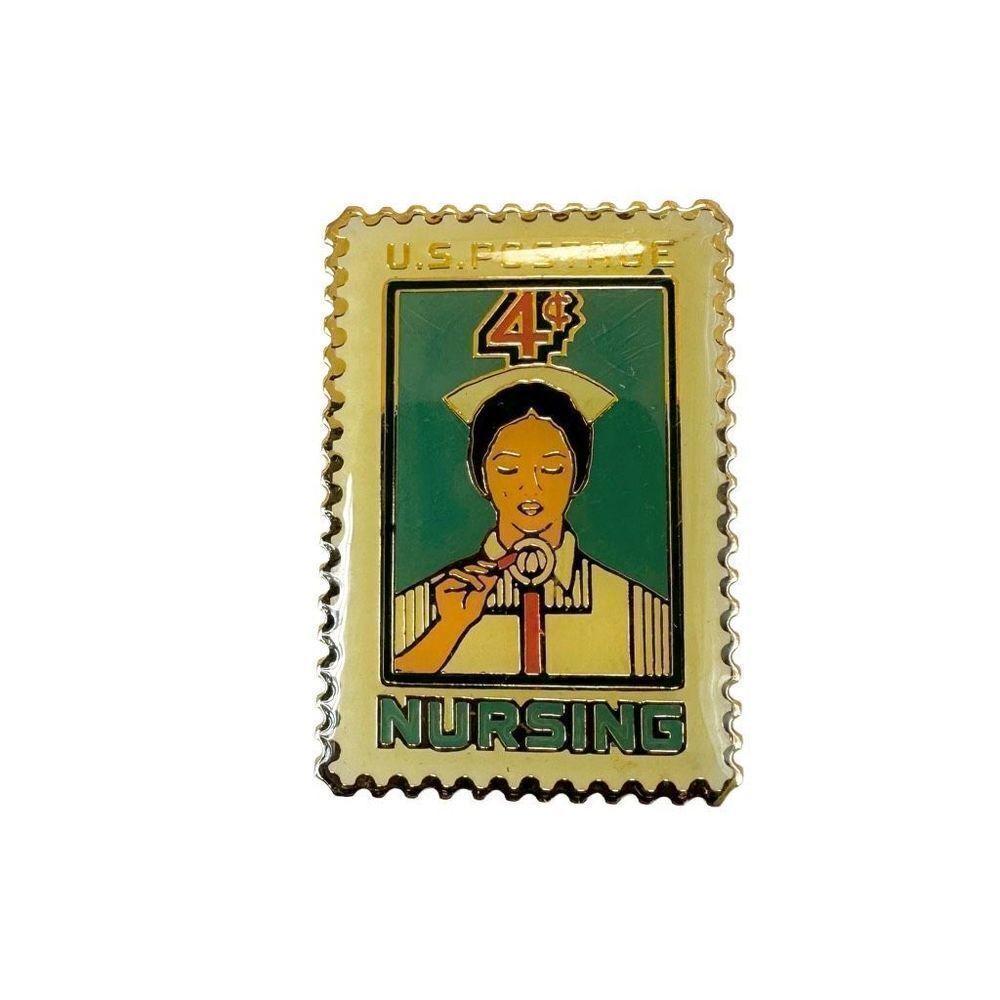 Vintage US nursing postage stamp pin